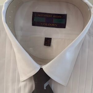 Alexander Julian Dress Shirt n black tie accessories
